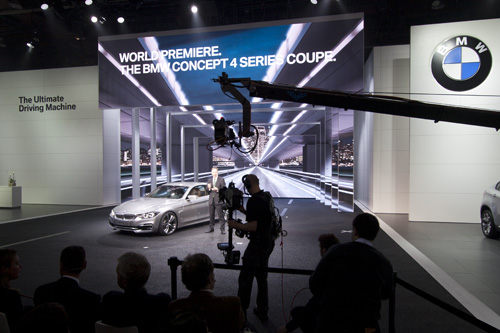 2013, Detroit Motorshow, BMW<br>Fachplanung Medientechnik und IT
